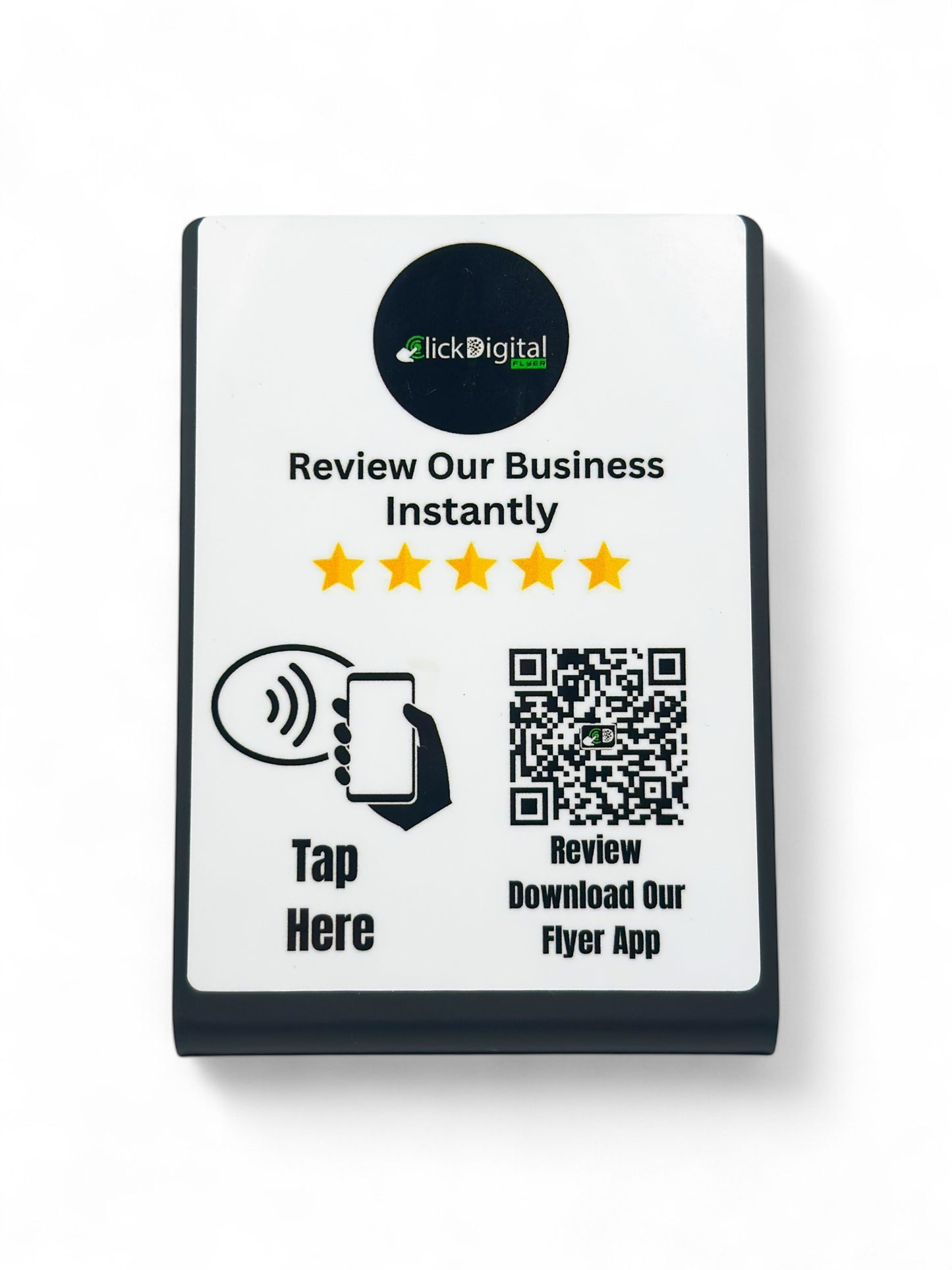 Review & Download App Flyer Sign